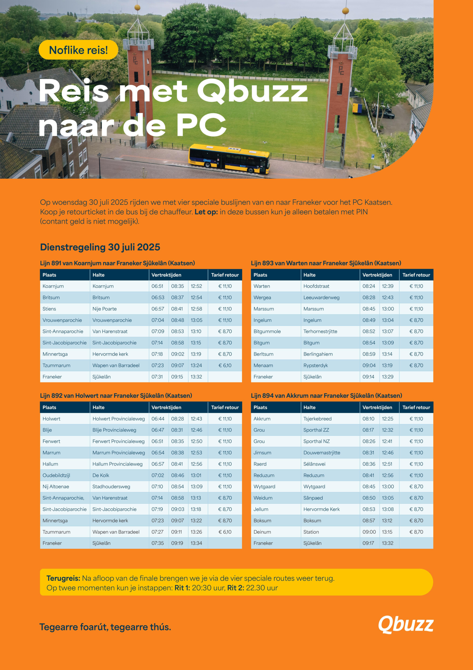Bussen naar PC 2025